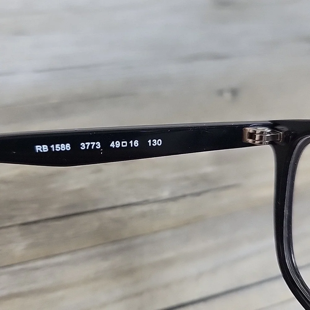 Ray-Ban RB1586 3773 Kids Eyeglasses‎ Black Green Frames Only 49-16-130 Full Rim